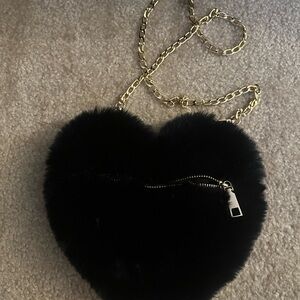 Black heart crossbody